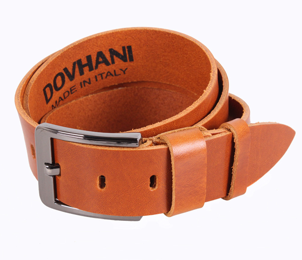 

Мужской кожаный ремень Dovhani LD666-25115-125 см Рыжий