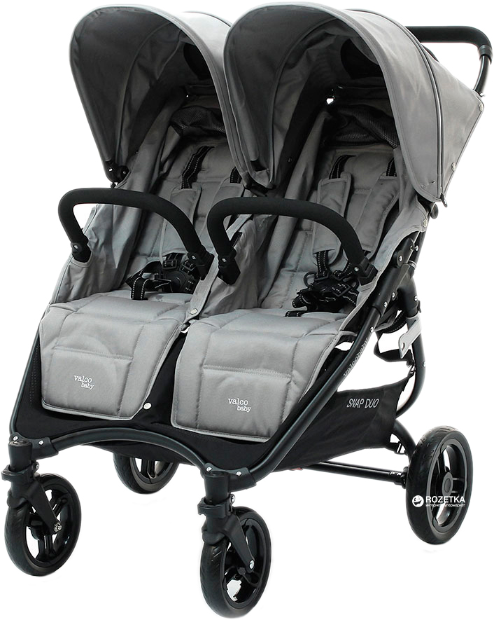 Прогулочная коляска для двойни Valco Baby Snap Duo Cool Grey (9887 ...