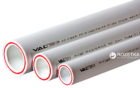 

Труба полипропиленовая VALTEC армированная стекловолокном PP-FIBER PN 20 63 мм длина 4 м (VTp.700.FB20.63)