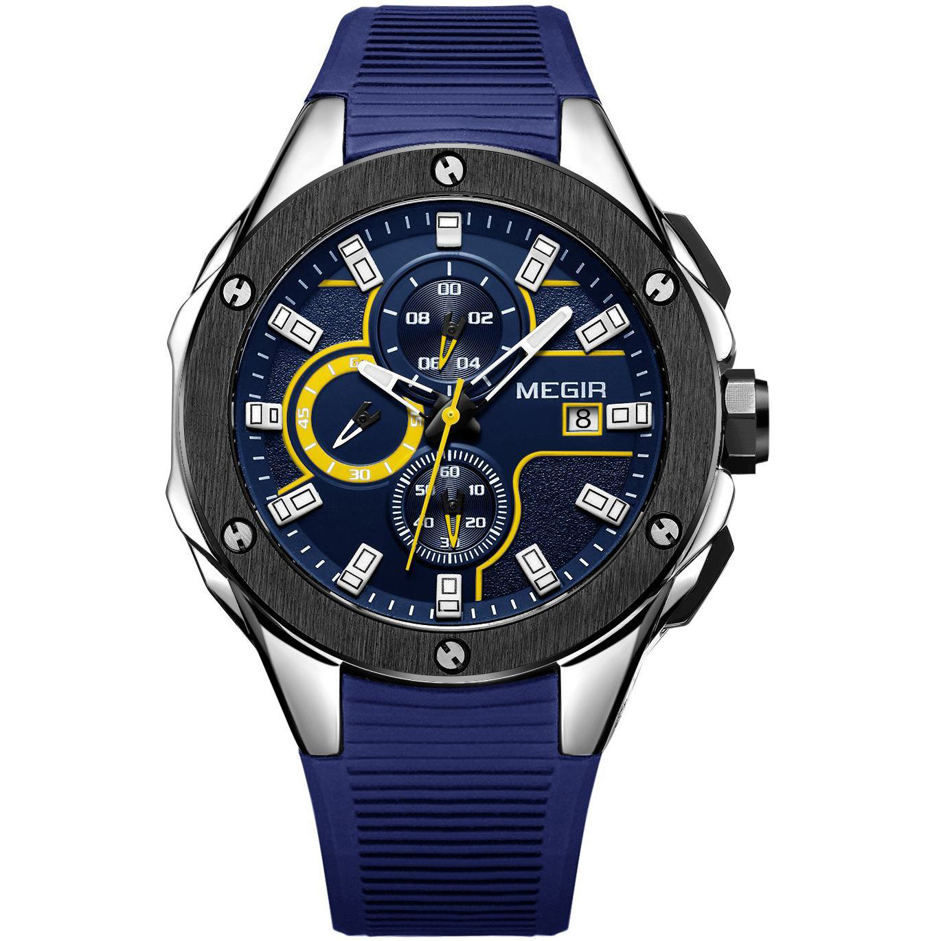 

Часы Megir Black Blue MG2053 (MN2053GBE-2N13)