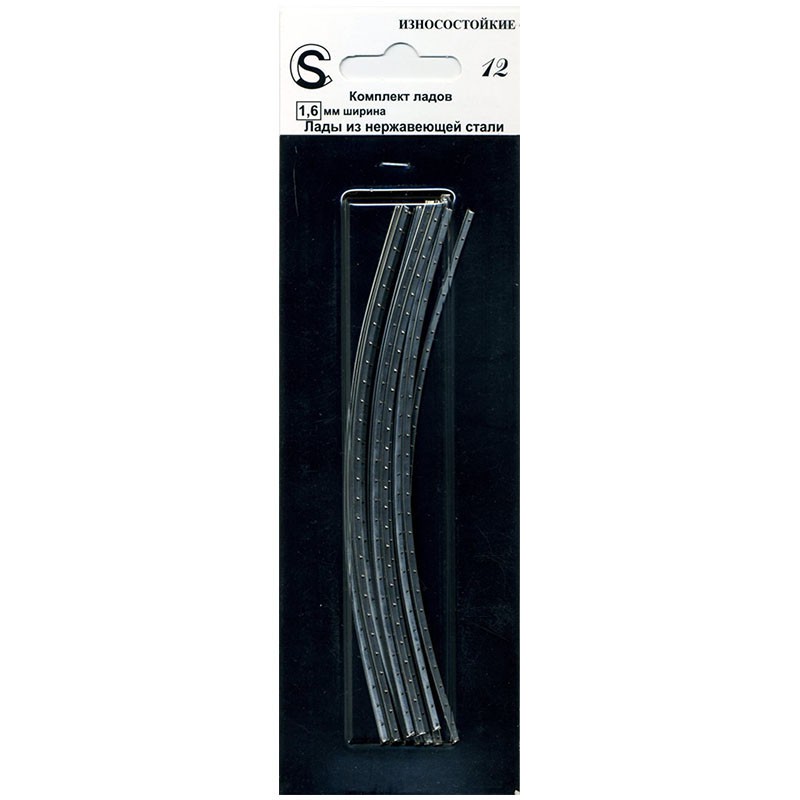 

Лады гитарные стальные ширина 1,6мм h=0,6мм Sintoms SS165062S w.p.