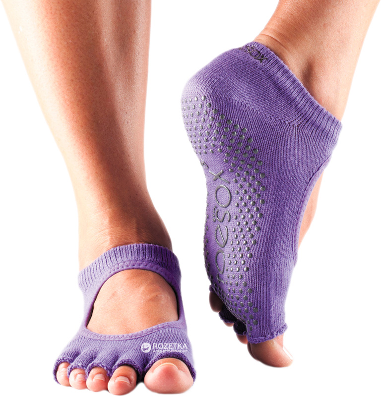 

Носки ToeSox Grip Half Toe Bella M (39-42.5) Фиолетовые