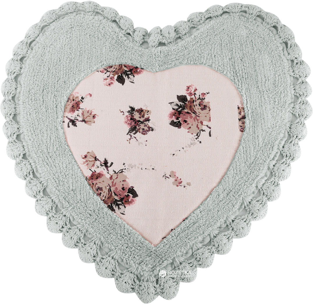 

Коврик в ванную комнату Irya Essa Heart 70x70 см Mavi
