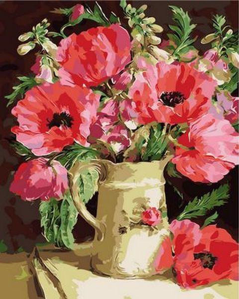 

Картина по номерам Q996 Букет из маков и акации. Худ. Коттерил Анне , 40x50 см., Mariposa