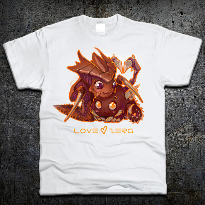 

Футболка Fruit of the Loom Малыш Зерг Стар Крафт 2 Baby Zerg Star Craft 2 Белый 104 см (3775)