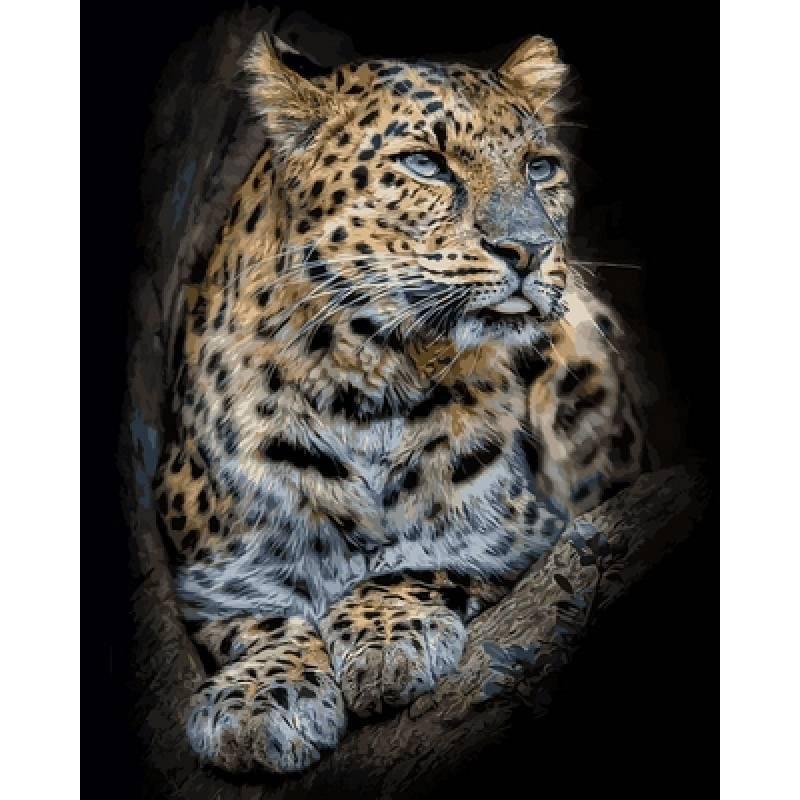 

Картина по номерам VP684 Гордый леопард, 40x50 см., Babylon