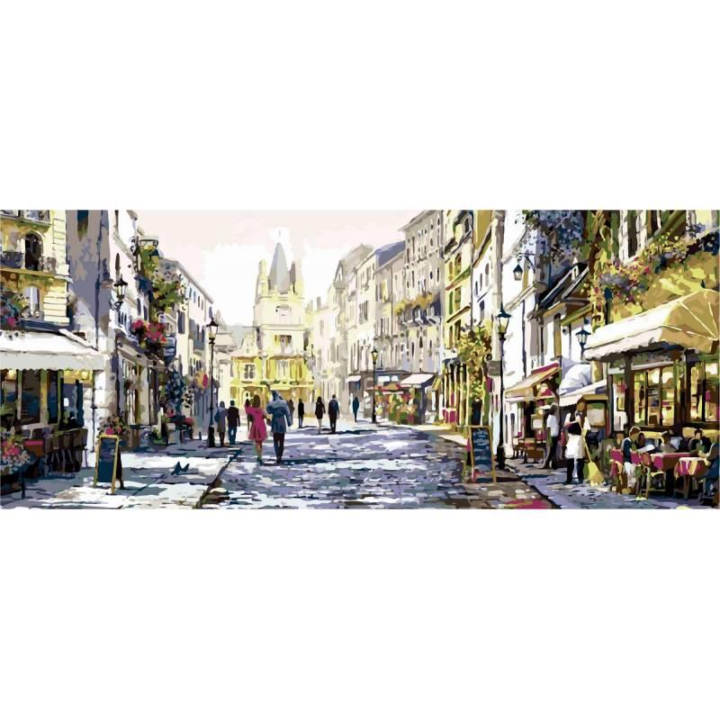 

Картина по номерам VPT026 Солнечная улица (Триптих), 50x150 см., Babylon