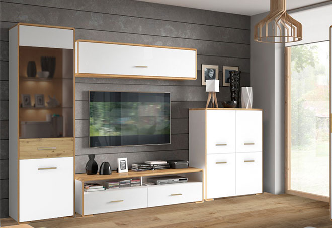 

Модульная система Бука Комплект 3.2 Gerbor холдинг Нимфеа альба / нимфеа альба, дуб артизан