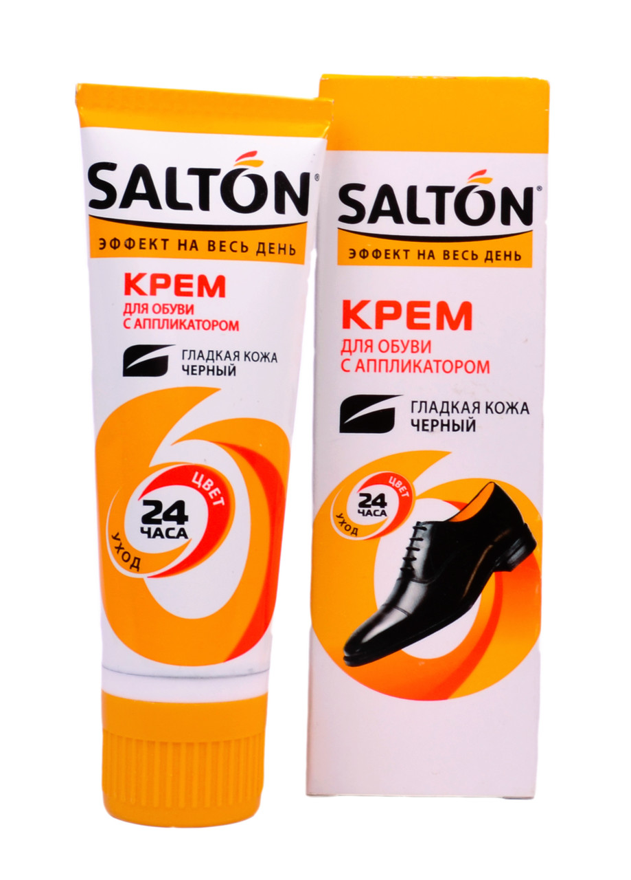 

Крем для обуви с аппликатаром Salton 75 ml (цвет чёрный)