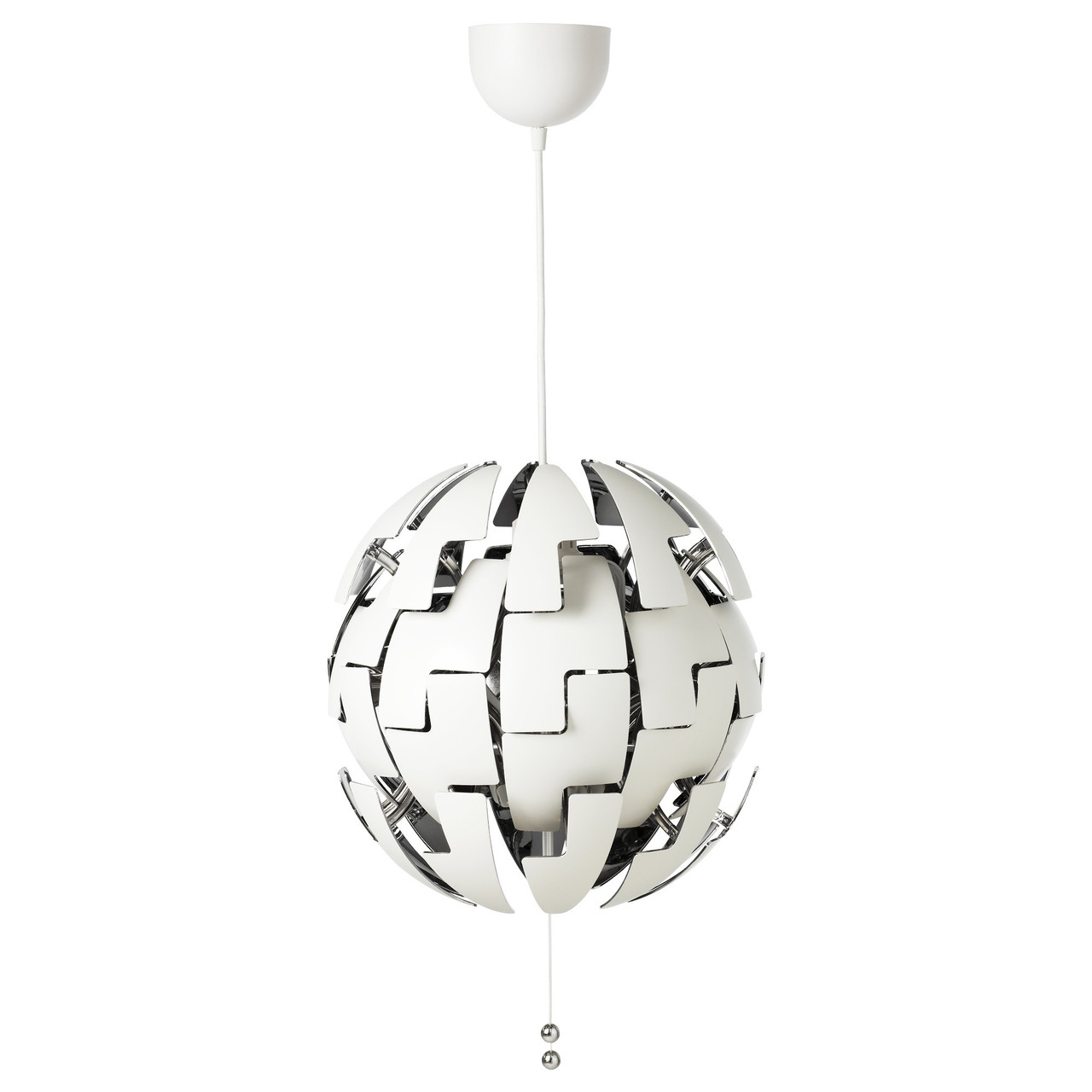 

Люстра IKEA PS 2014 белая серебристая 903.114.94