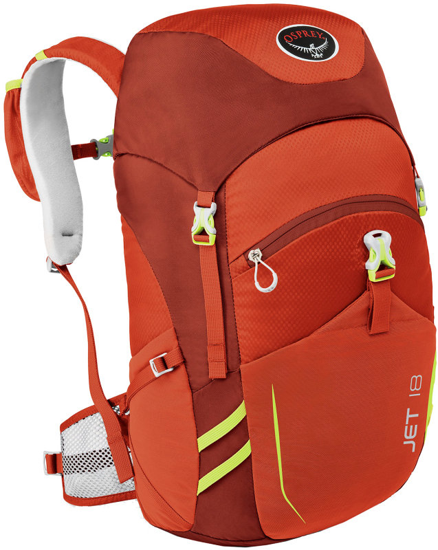 

Рюкзак Osprey JET 18 strawberry red / Размер 16-24л