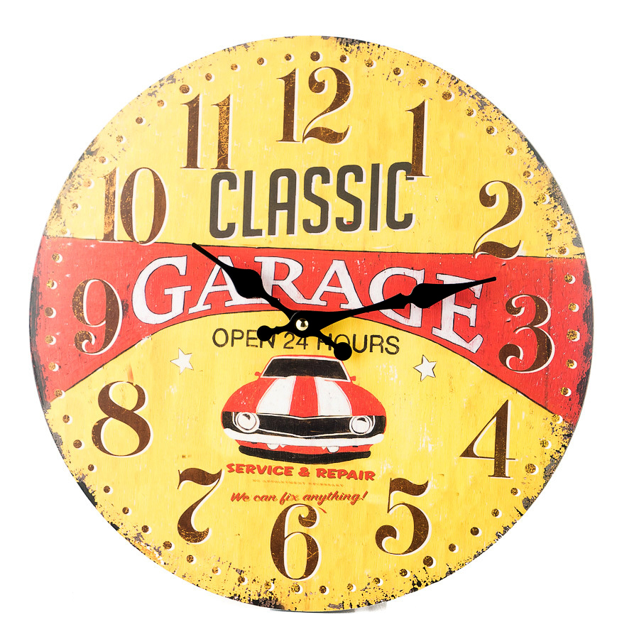 

Часы «Garage» 34 см Luminova 18197-BR-1392