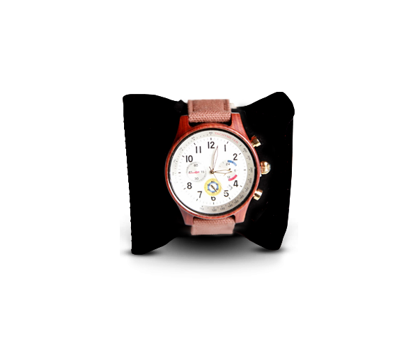 

Деревянные наручные часы ручной работы WoodenWatch Comandor Коричневые