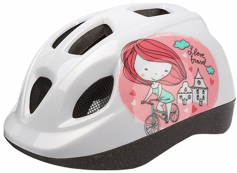 

Велосипедный шлем Polisport KIDS PRINCESS white-pink / Размер 46-53 см
