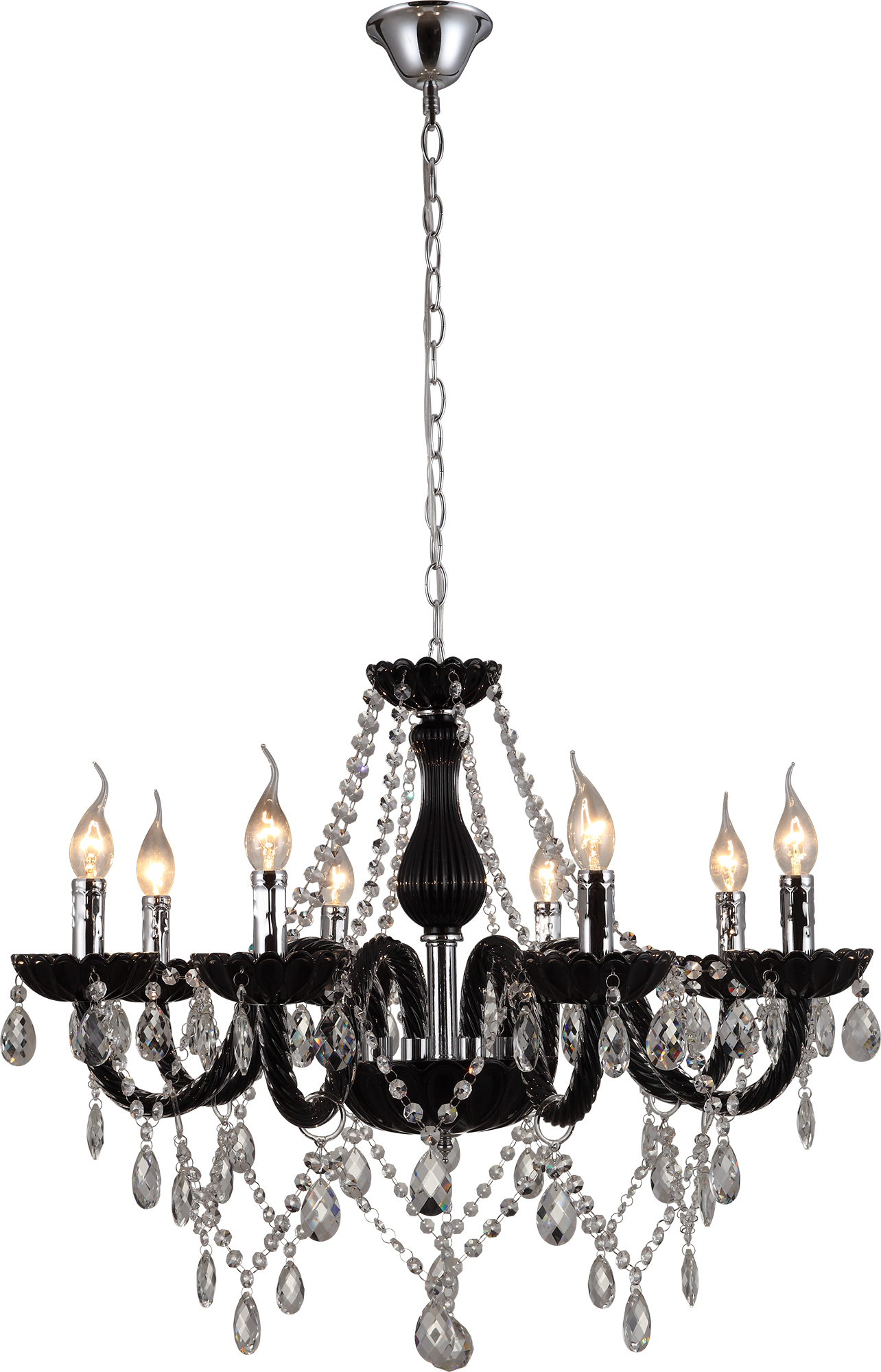 

Люстра Altalusse INL-1149P-08 Black Chrome Е14 8x40 Вт