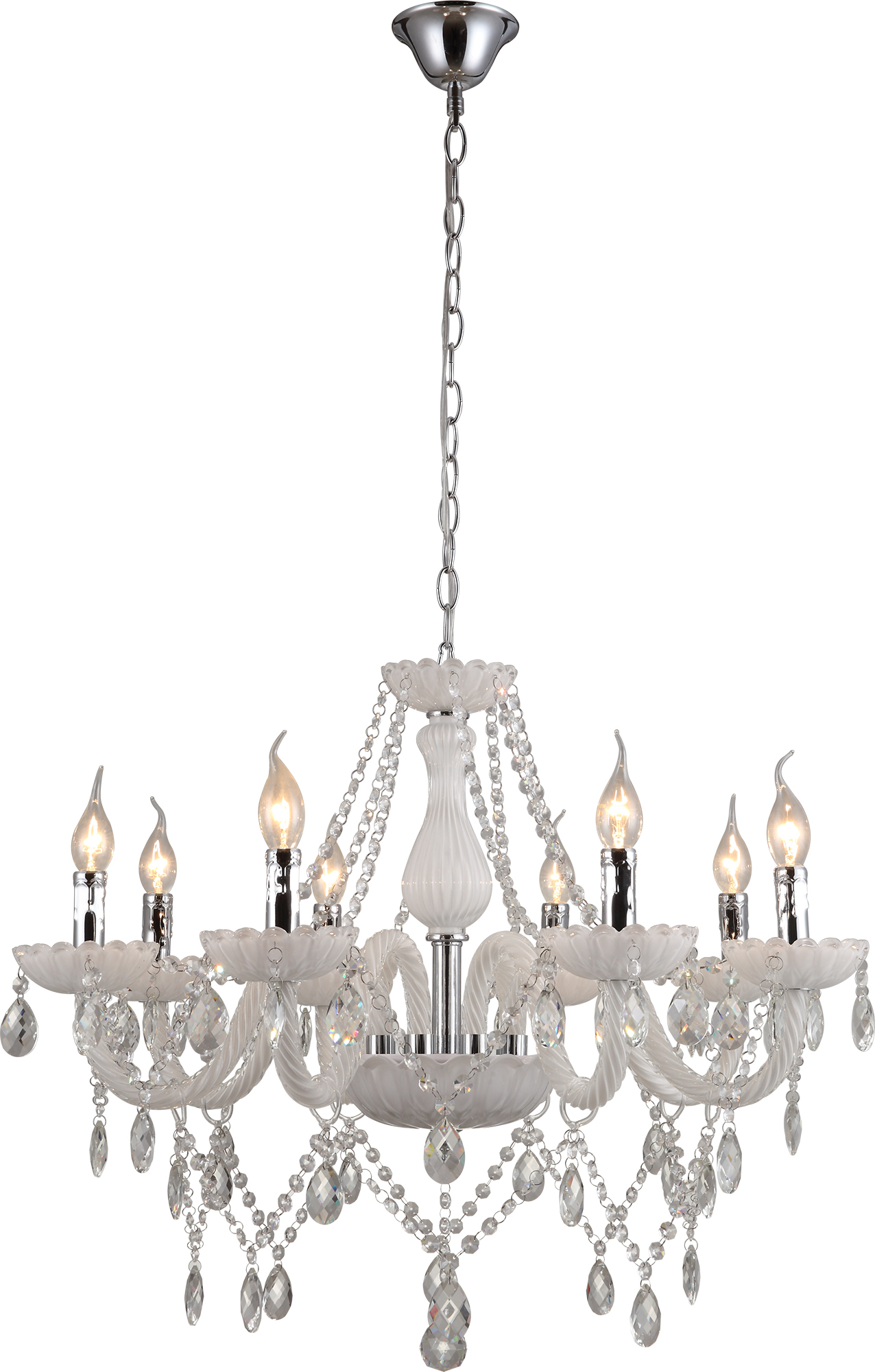 

Люстра Altalusse INL-1149P-08 White Chrome Е14 8x40 Вт