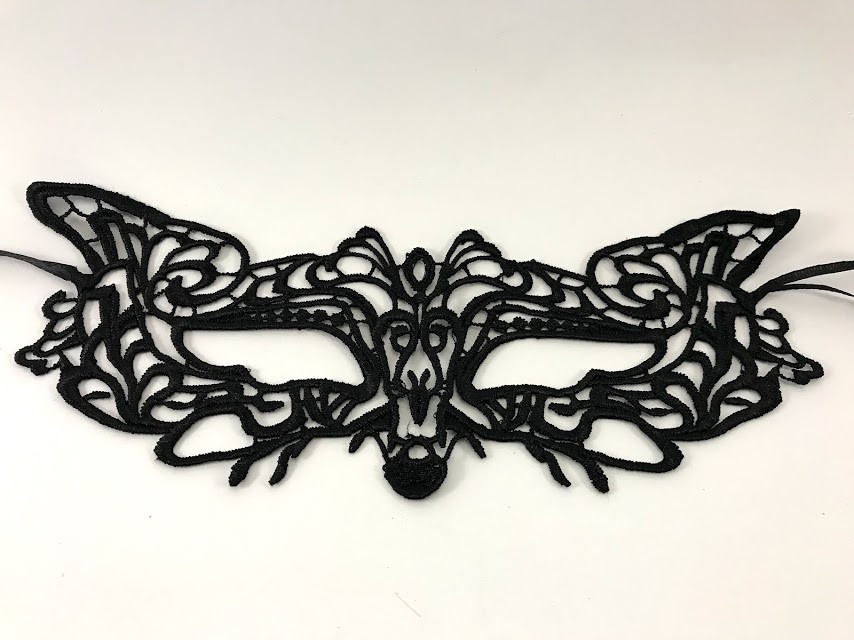 

Маска ажурная кружевная Maskarad 0219 Черная