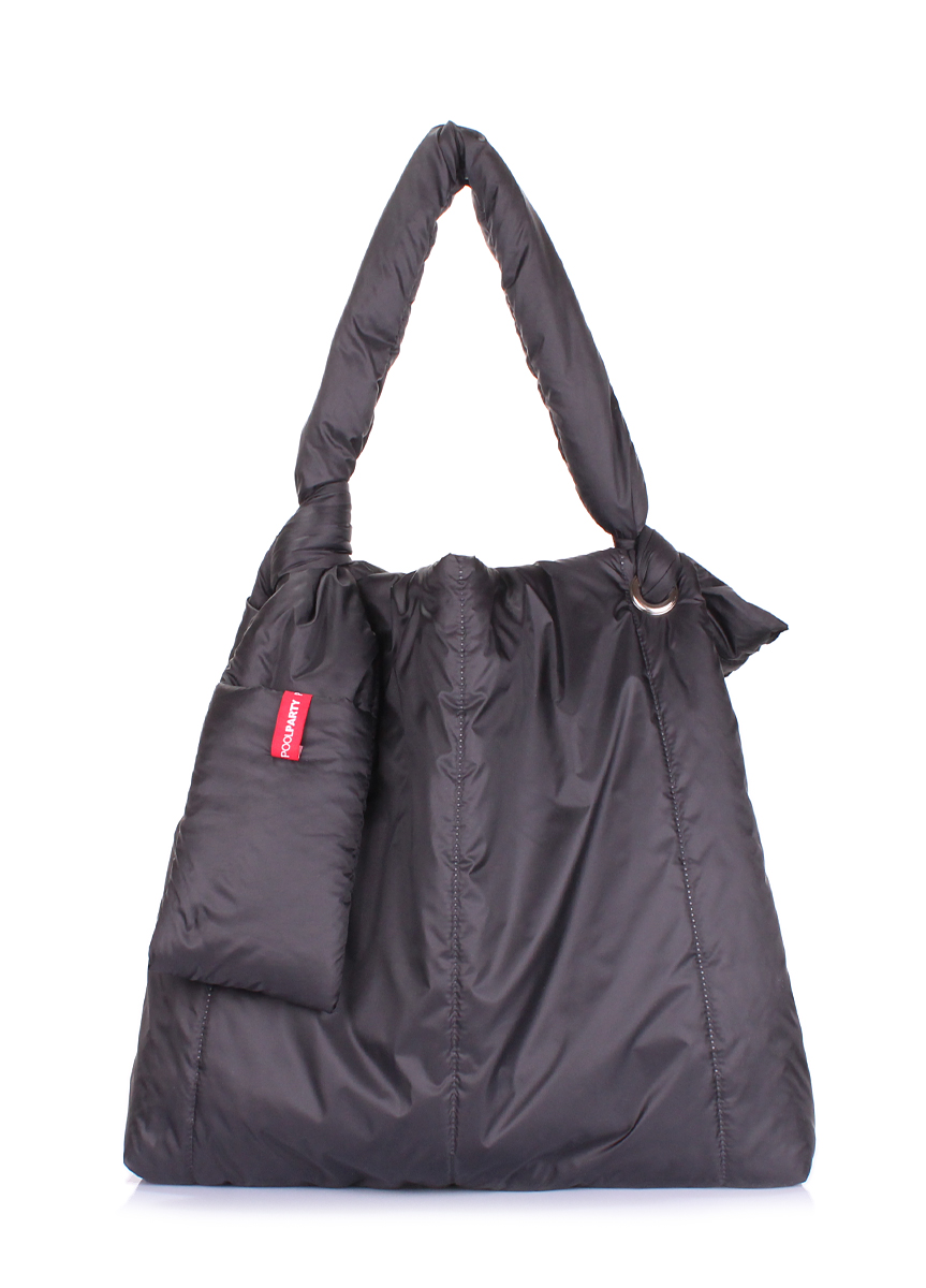 

Дутая сумка Zefir POOLPARTY 40х40х14 см Черный 000032446