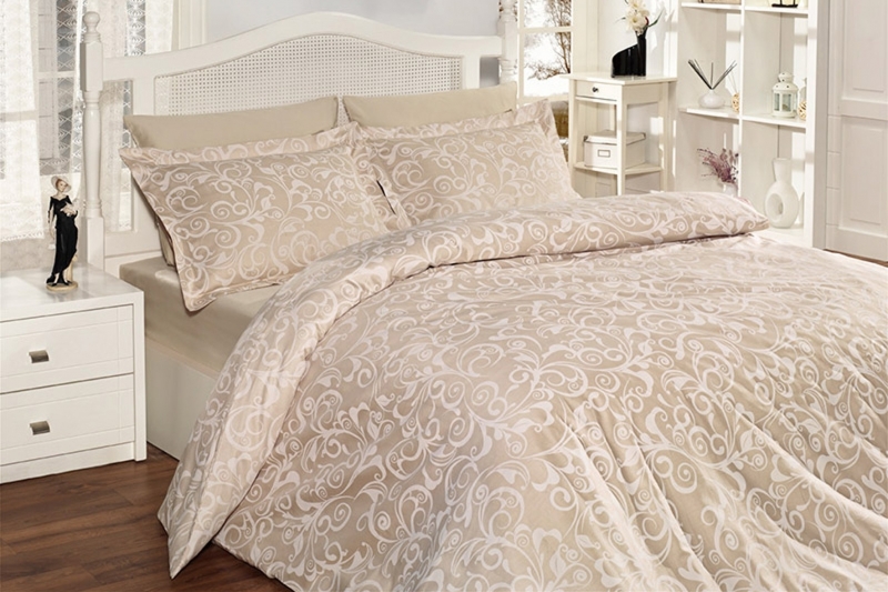 

Постельное белье First choice Luxe Sweta ekru 200х220