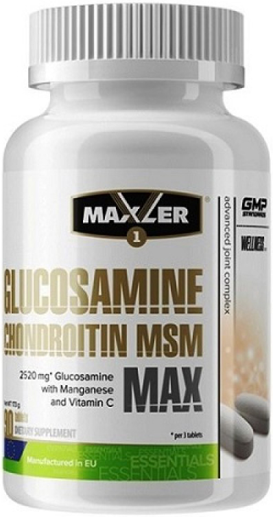 

Натуральная добавка Maxler Glucosamine Chondroitin MSM Max 90 таблеток (4260122320547)