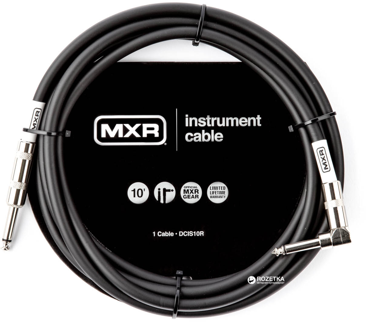 

Инструментальный кабель Dunlop DCIS10R MXR Standard 3 м Black