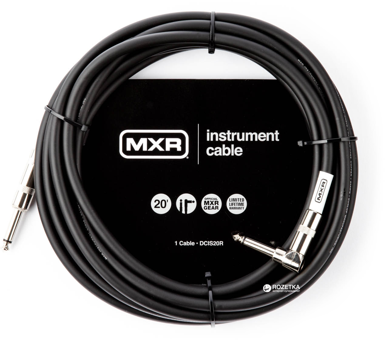 

Инструментальный кабель Dunlop DCIS20R MXR Standard 6 м Black