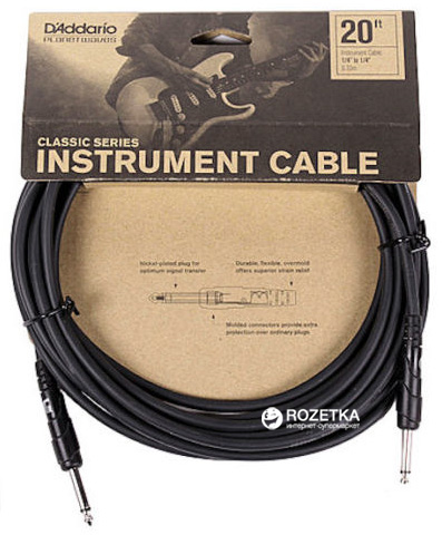 

Инструментальный кабель Planet Waves PW-CGT-20 Classic Series 6.1 м Black