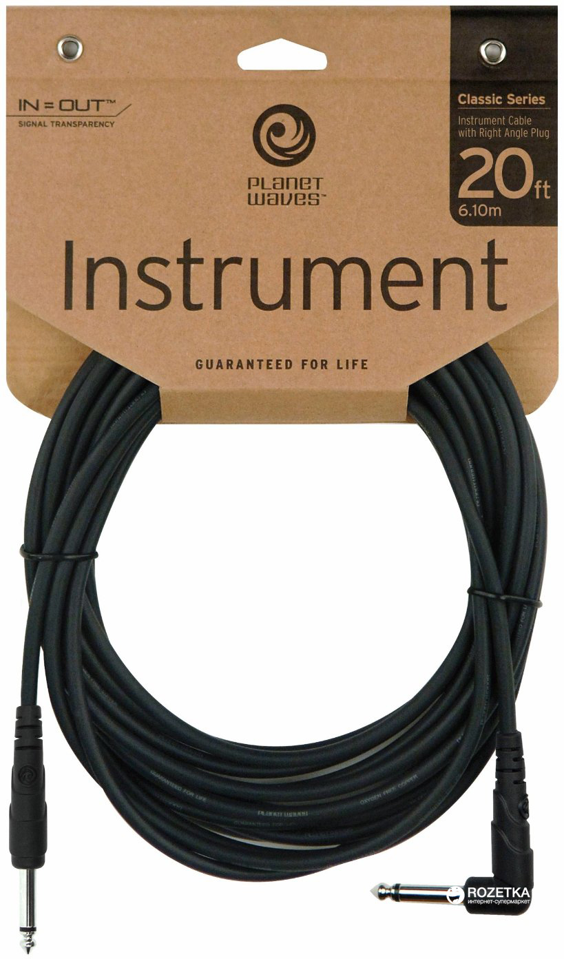 

Инструментальный кабель Planet Waves PW-CGTRA-20 Classic Series 6.1 м Black