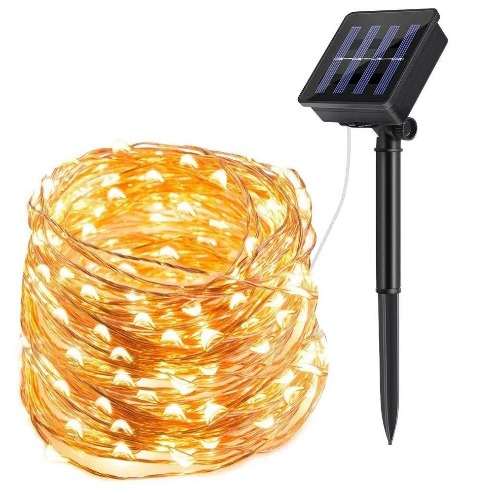 

Гирлянда LED Капля росы SOLAR от солнечной батареи 100 led 10 метров