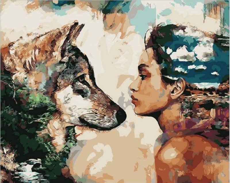 

Картина по номерам Q1814 Одной крови, 40x50 см., Mariposa