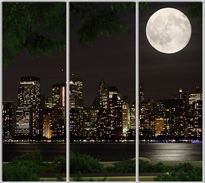 

Шкаф купе Luxe Studio Стандарт-1 Фотопечать Архитектура-63 2400x2000x450 трехдверный