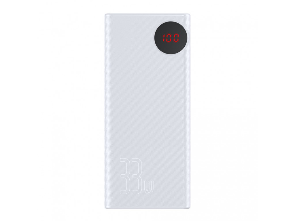 

Портативный аккумулятор Baseus Mulight 33W PD3.0 + QC3.0 30000mAh /White
