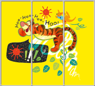 

Шкаф купе Luxe Studio Стандарт-1 Фотопечать Disney-13 2400x2400x450 трехдверный