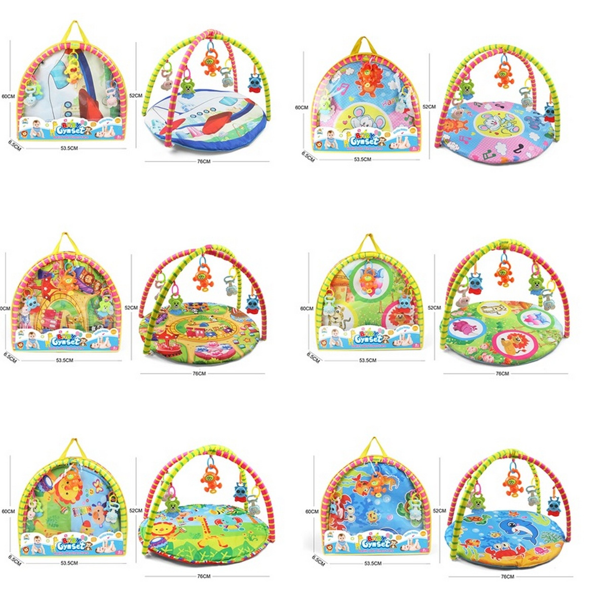 

Коврик для младенца с подвесками 6 видов A-Toys (604-2B4B5B6B7B8)
