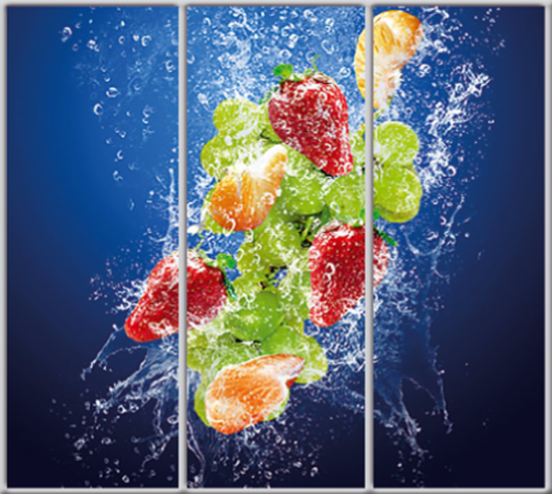 

Шкаф купе Luxe Studio Стандарт-1 Фотопечать Еда и напитки-34 2400x2100x450 трехдверный