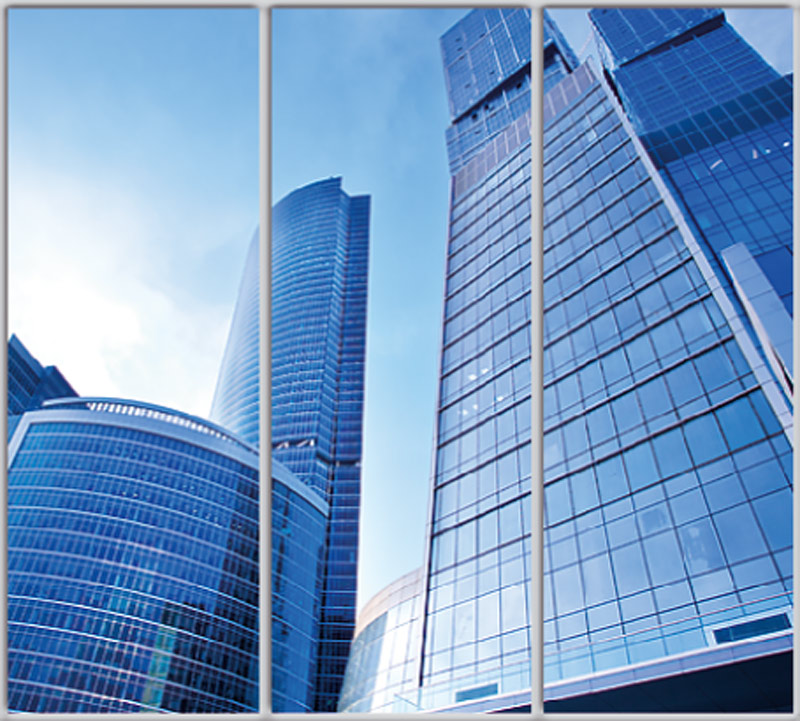 

Шкаф купе Luxe Studio Стандарт-1 Фотопечать Архитектура-53 2400x2300x450 трехдверный