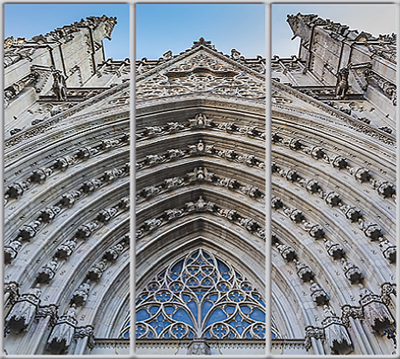 

Шкаф купе Luxe Studio Стандарт-1 Фотопечать Архитектура-18 2400x2400x450 трехдверный