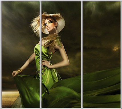 

Шкаф купе Luxe Studio Стандарт-1 Фотопечать Салон красоты-12 2400x2100x450 трехдверный