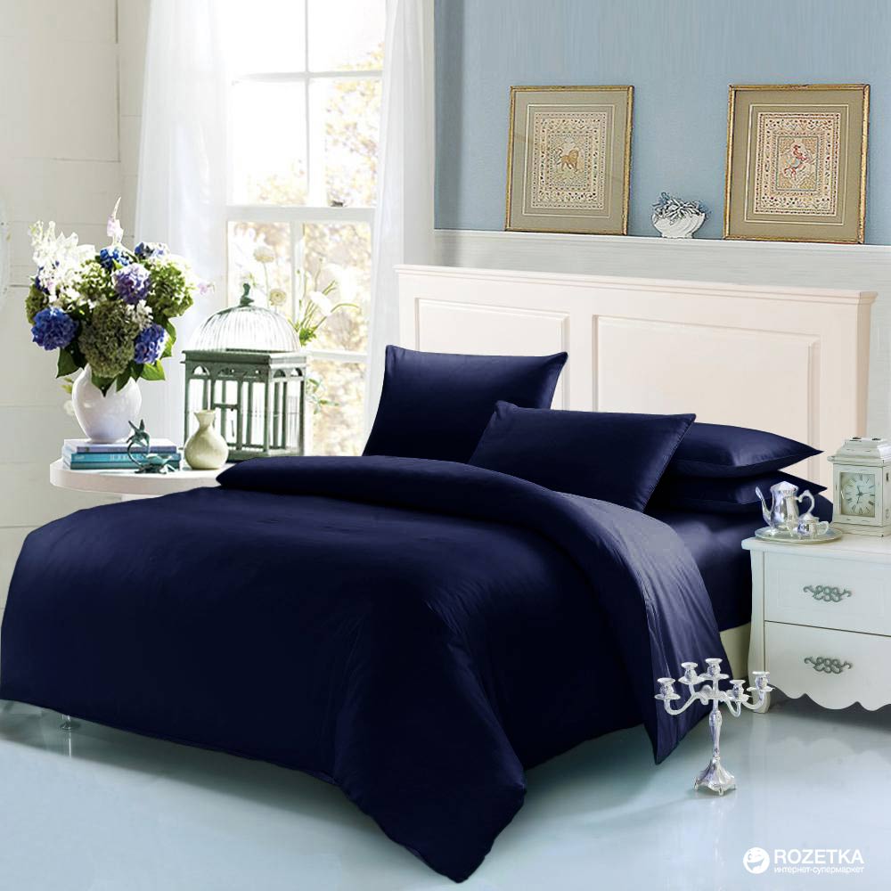 

Простынь U-tek Home Sateen 200х220 см Dark Blue