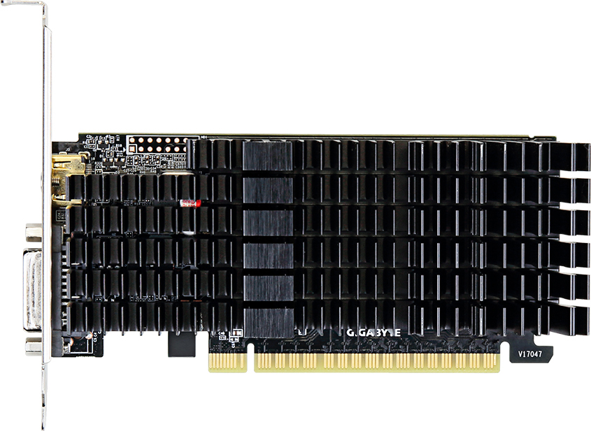 

Gigabyte PCI-Ex GeForce GT 710 2048MB GDDR5 (64bit) (954/5010) (DVI, HDMI) (GV-N710D5SL-2GL)