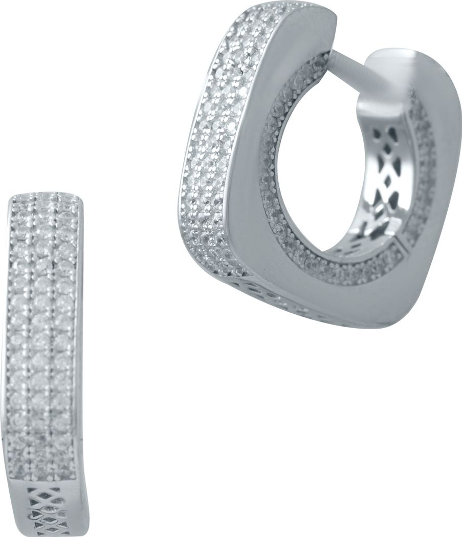 

Серебряные серьги SilverBreeze с фианитами