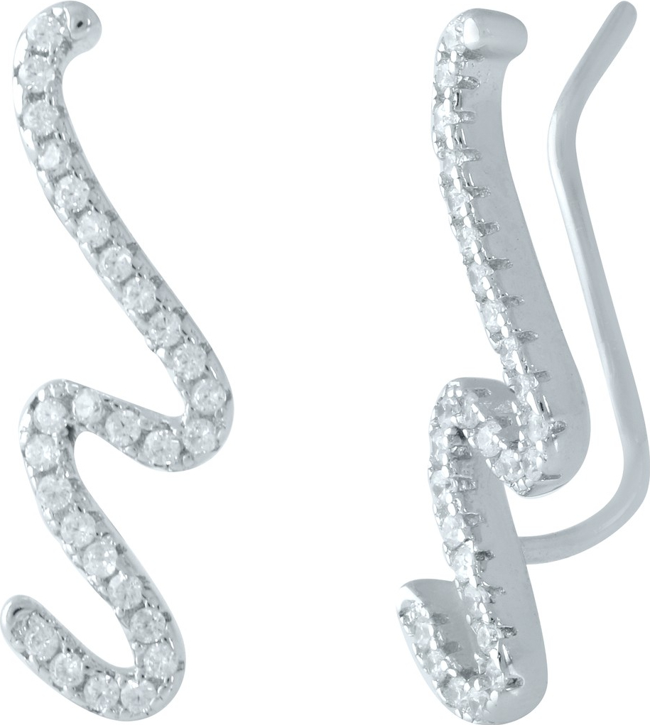 

Серебряные серьги SilverBreeze с фианитами