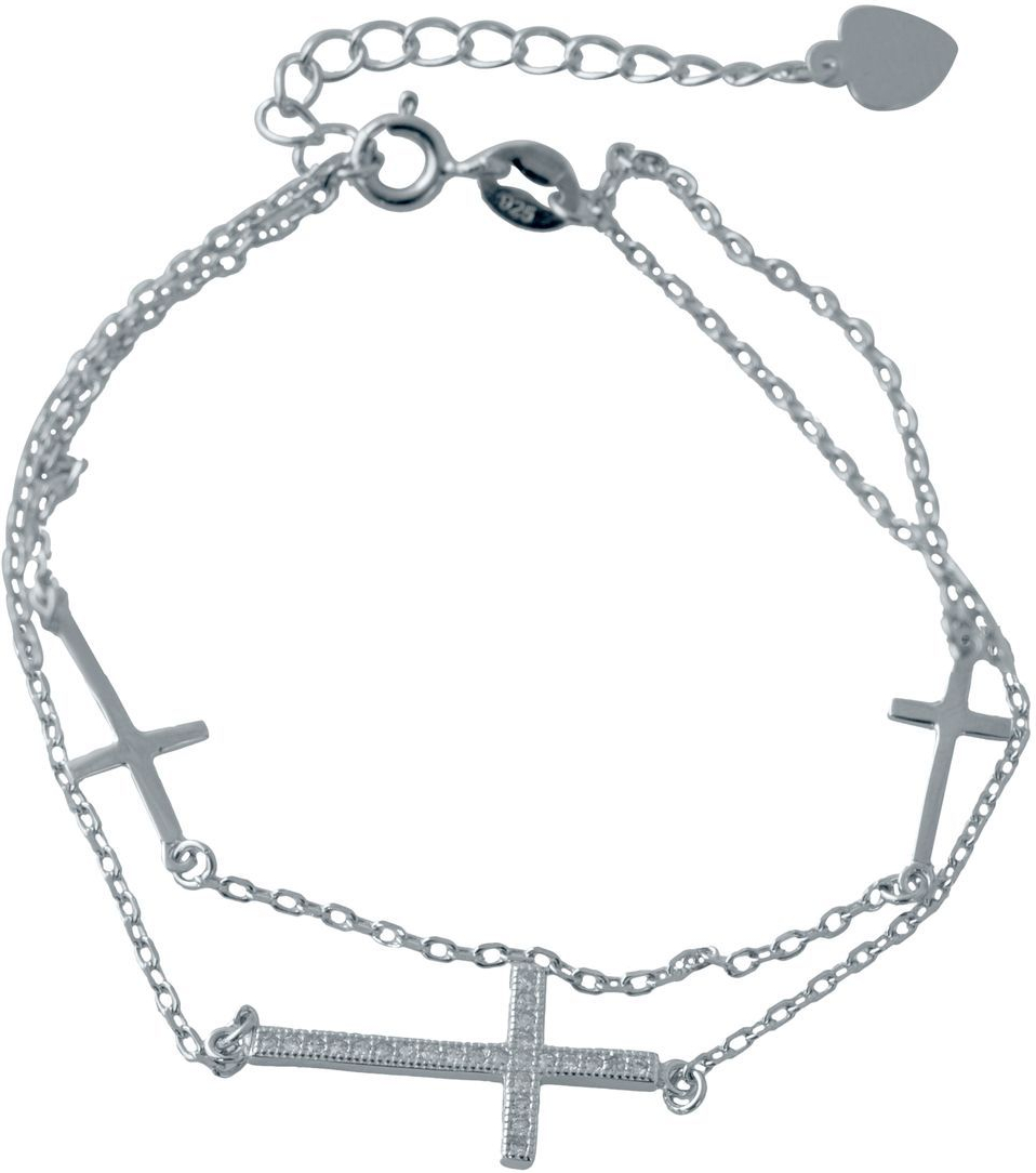 

Серебряный браслет SilverBreeze с фианитами 1720 размер