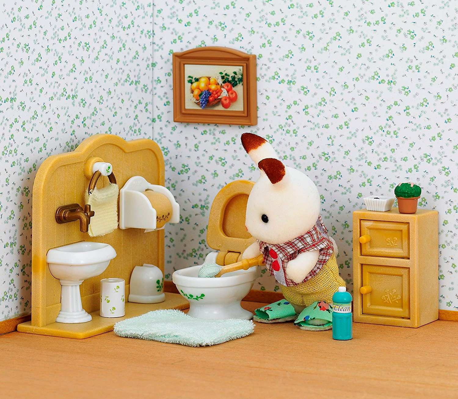 

Шоколадный кролик-братик и туалетная комната, Sylvanian Families (12-35516)