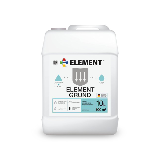 

Грунт глубокого проникновения GRUND "ELEMENT" на акрилатной основе 10 л