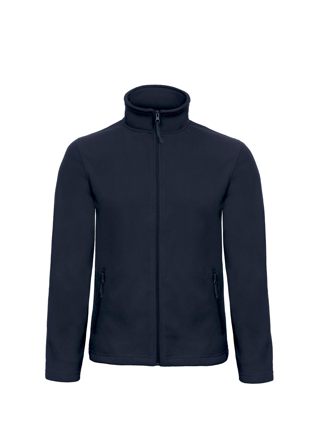 

Флисовая куртка B&C унисекс на молнии без капюшона ID 501 Navy XL