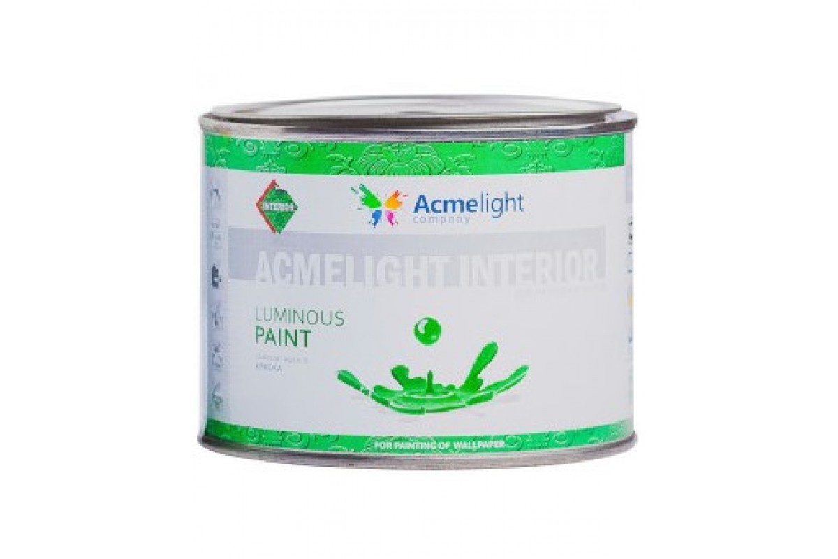 

Краска светящаяся для интерьера AcmeLight Interior желтая с желтым свечением 0,5 л