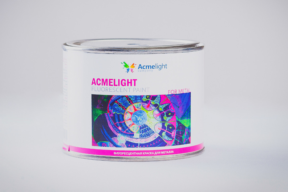 

Флуоресцентная краска по металлу Acmelight Fluorescent paint for Metal оранжевая 0,75 л