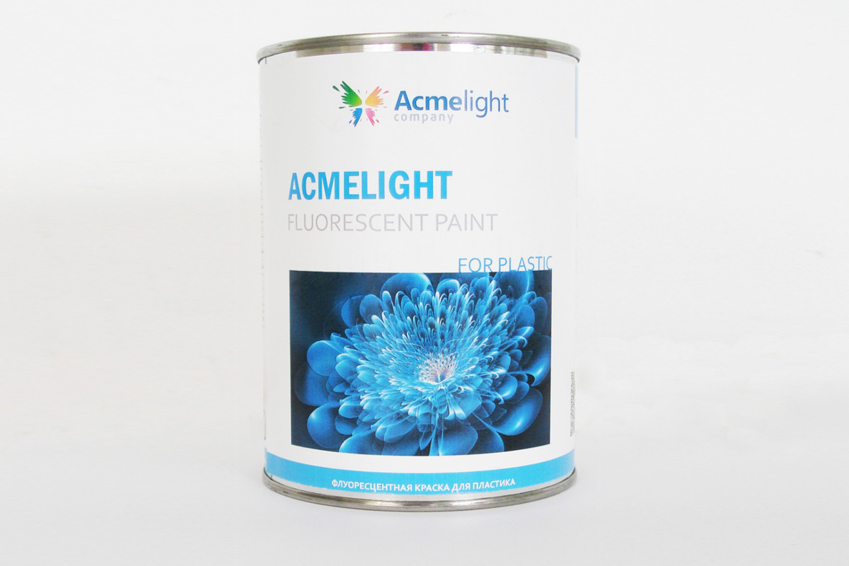 

Флуоресцентная краска для пластика Acmelight Fluorescent Paint for plastic желтая 1,5 л