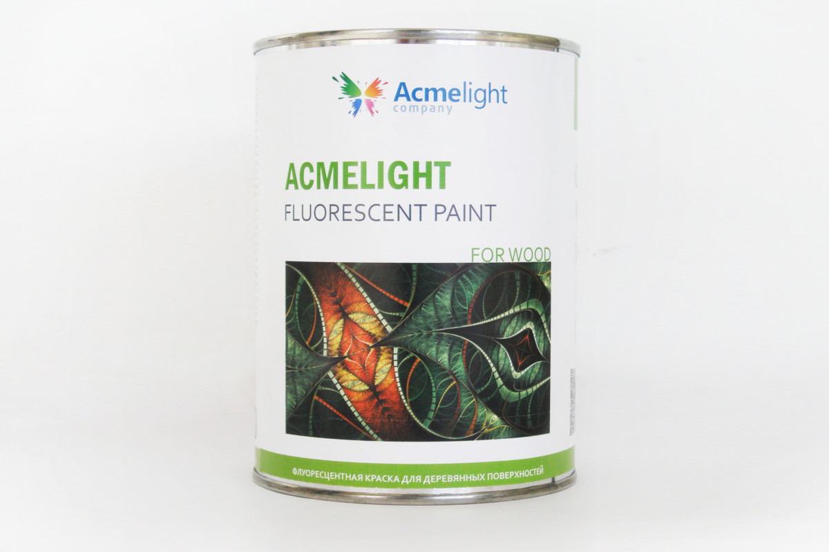 

Флуоресцентная краска по дереву Acmelight Fluorescent paint for Wood зеленая 1 л